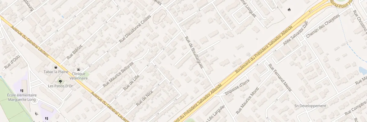 Plan du 826 Rue de Bouillargues à Nîmes