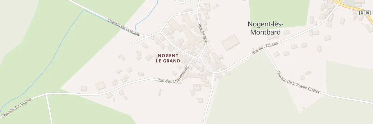 Plan du 1 Rue des Cheneviéres à Nogent-lès-Montbard