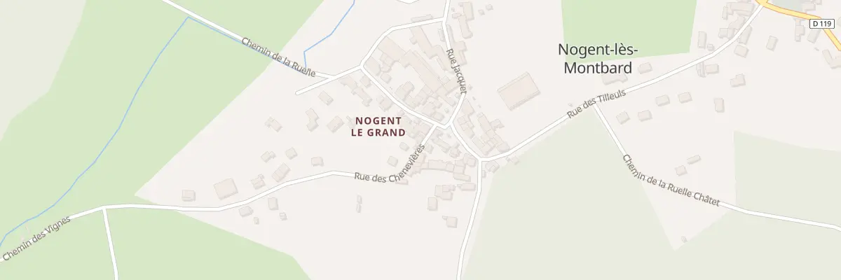 Plan du 3 Rue des Cheneviéres à Nogent-lès-Montbard