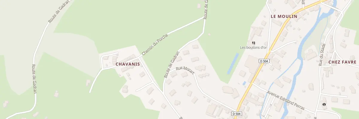 Plan du 5401 Chavanis à Cublize