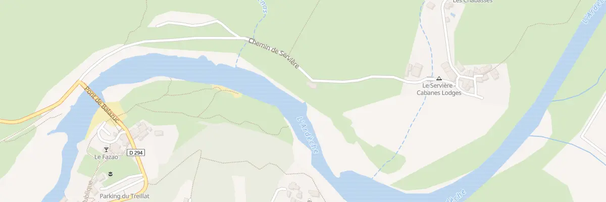 Plan du 5191 Serviere à Balazuc