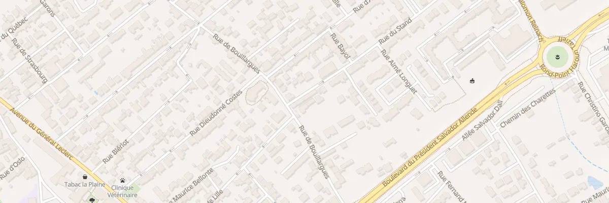 Plan du 2 Rue du Stand à Nîmes