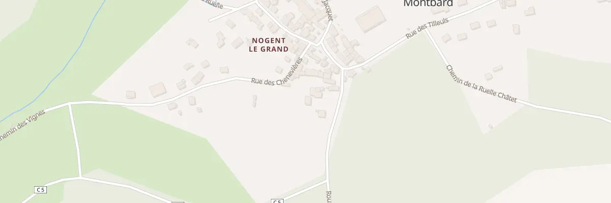 Plan du 5 Rue de Montigny à Nogent-lès-Montbard