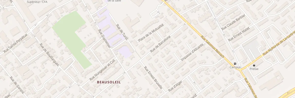 Plan du 77 Rue de Barcelone à Nîmes