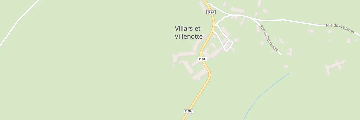 Plan du 4 Rue au Clair à Villars-et-Villenotte