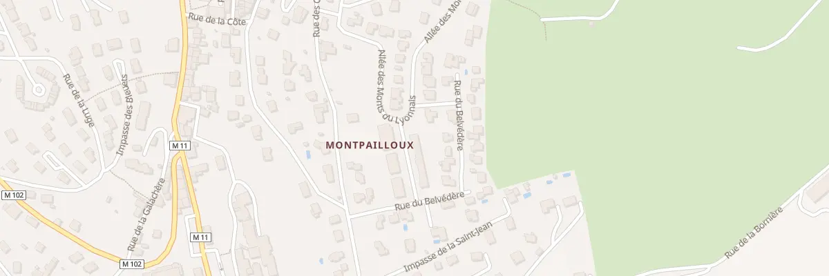 Plan du 1 All du Belvédère à Saint-Héand