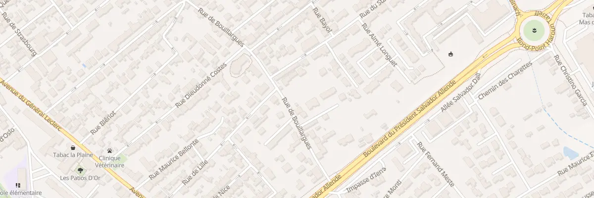 Plan du 811 Rue de Bouillargues à Nîmes