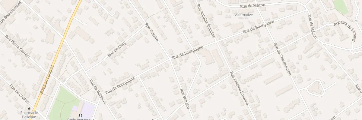 Plan du 25 Rue de Bourgogne à Montceau-les-Mines