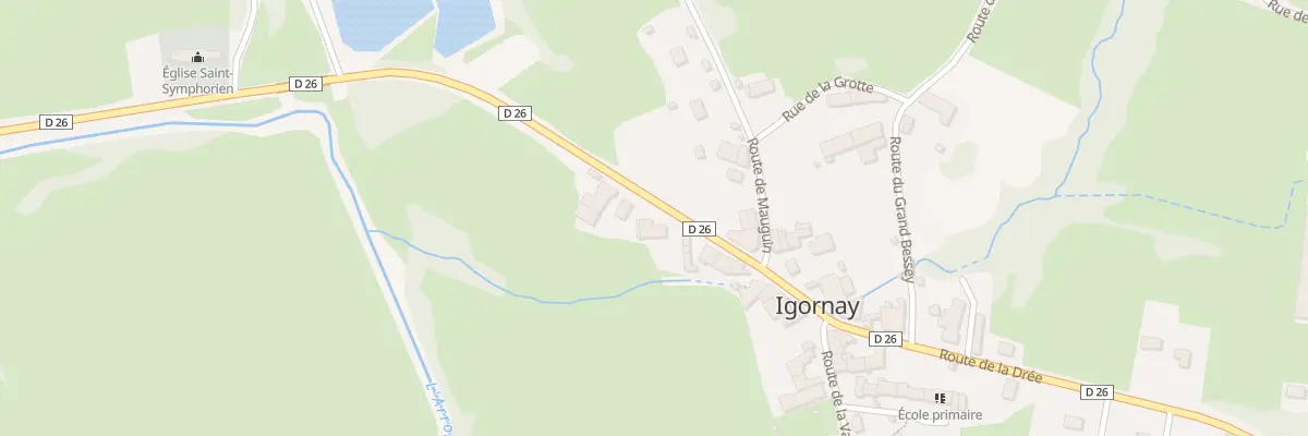 Plan du 18 Rte de la Drée à Igornay