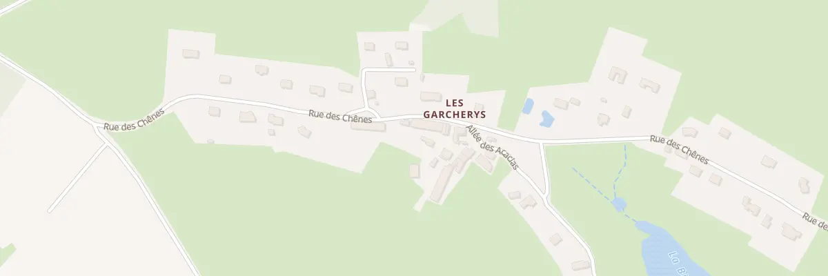 Plan du 5080 Les Garcherys aux Bizots