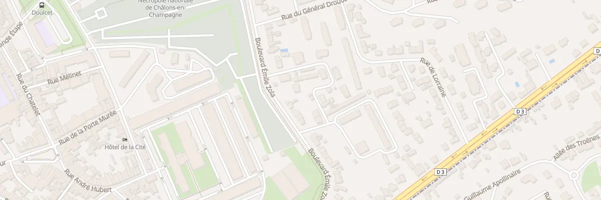 Plan du 67 Bd Emile Zola à Châlons-en-Champagne