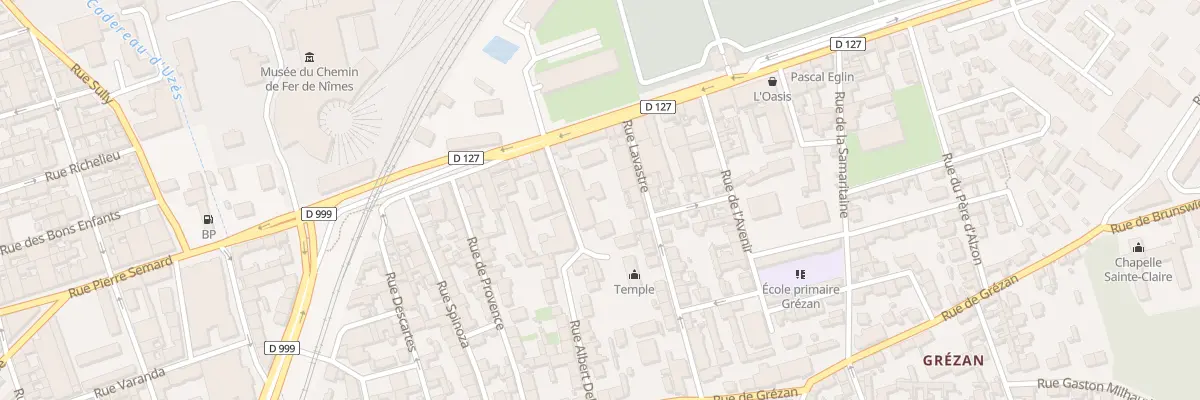 Plan du 3 Rue Albert Delon à Nîmes