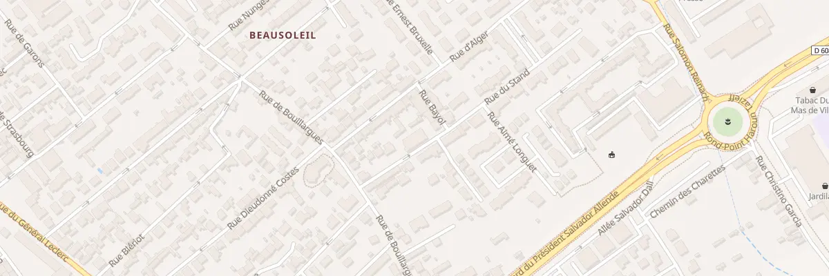 Plan du 5 Rue du Stand à Nîmes