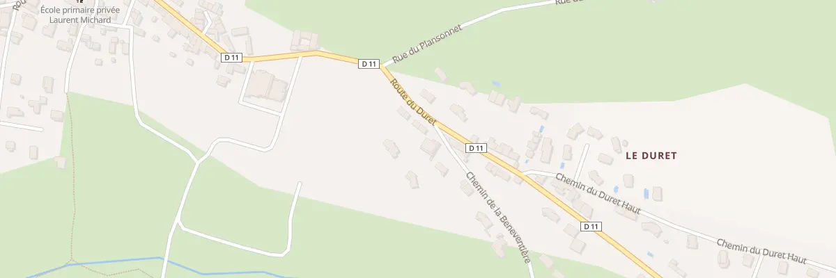 Plan du 10 Rte du Duret à Aveizieux