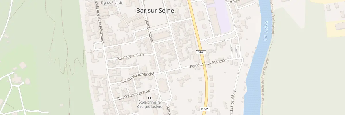 Plan du 3 Rue Victor Hugo à Bar-sur-Seine