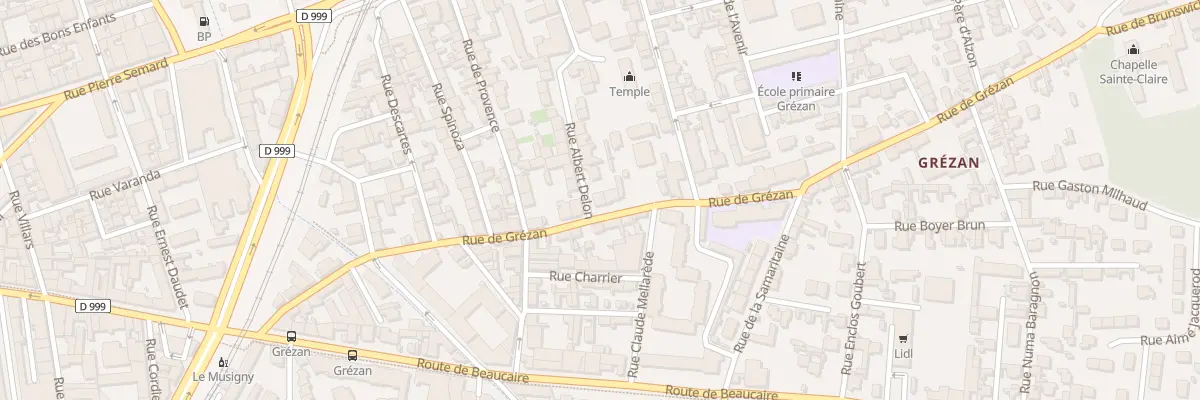Plan du 33 Rue de Grézan à Nîmes