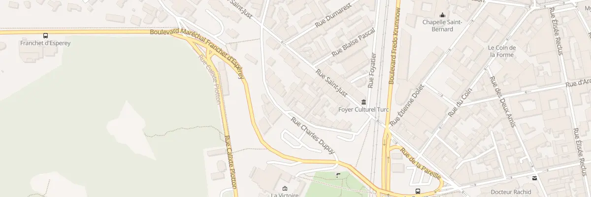 Plan du 28 Rue du Puits Chatelus à Saint-Étienne