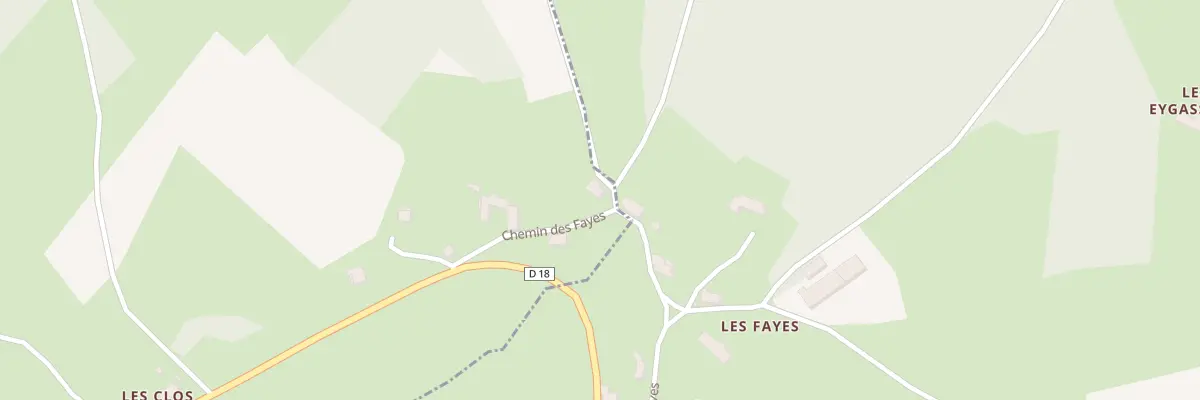 Plan du 5105 Les Fayes au Mas-de-Tence