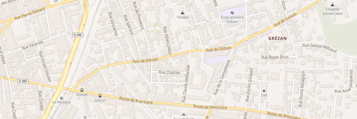 Plan du 36 Rue de Grézan à Nîmes
