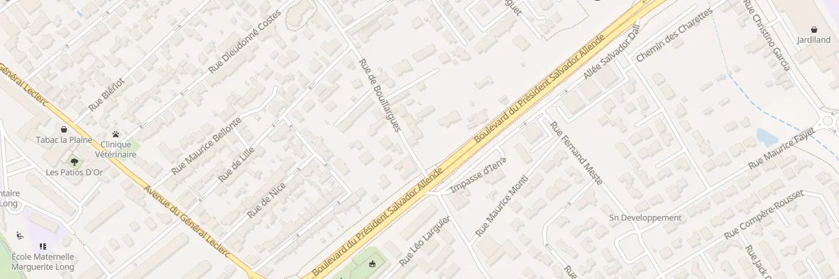 Plan du 903 Rue de Bouillargues à Nîmes