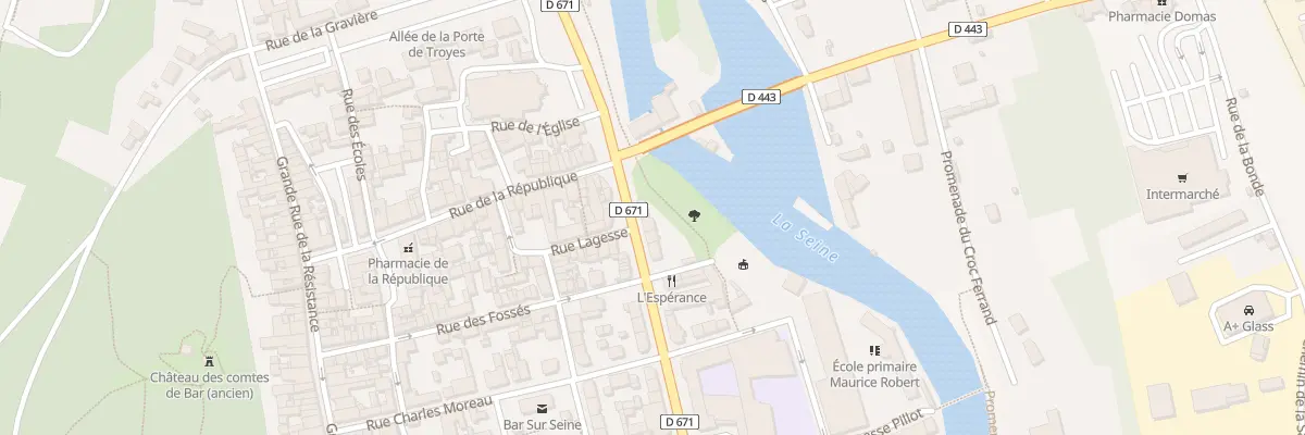 Plan du 38 Av Du Professeur Paul Portier à Bar-sur-Seine