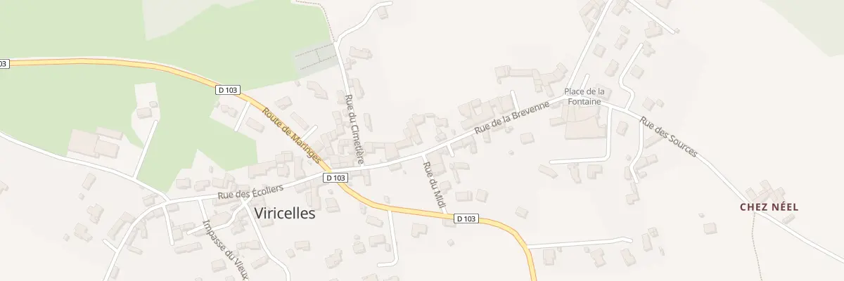 Plan du 109 Rue de la Brevenne à Viricelles