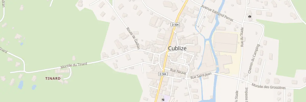 Plan du 2 Rue du Tinard à Cublize
