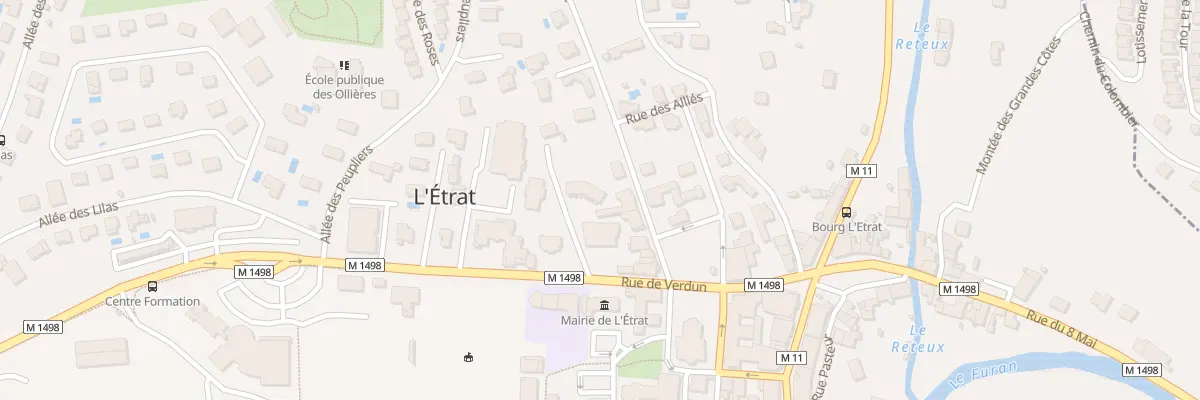 Plan du 7A Rue du Mal Leclerc à L’Étrat