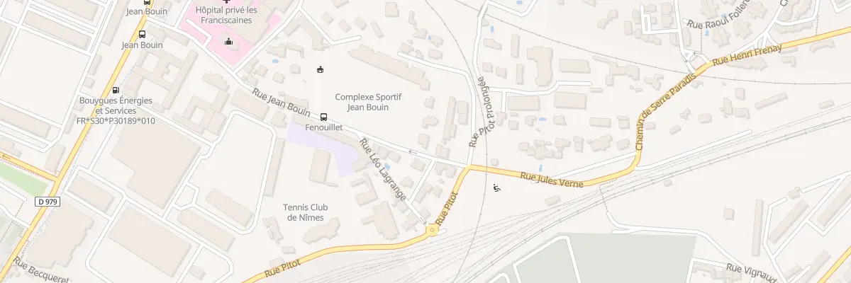 Plan du 31 Rue Jean Bouin à Nîmes