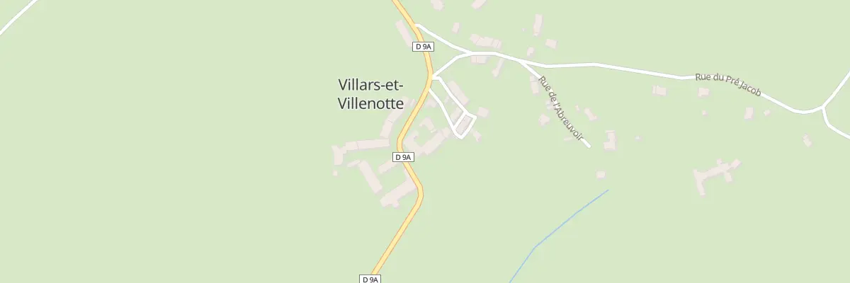 Plan du 3 Rue au Clair à Villars-et-Villenotte