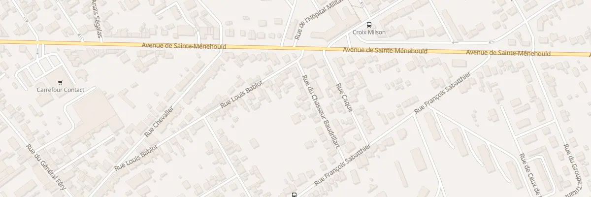 Plan du 10 Rue Chasseur Baudrillart à Châlons-en-Champagne