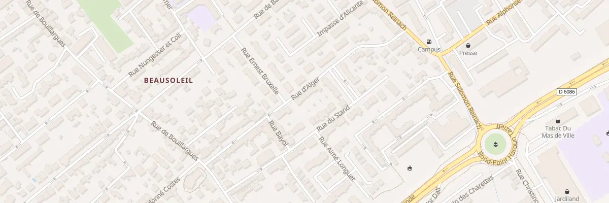 Plan du 200 Rue d’Alger à Nîmes