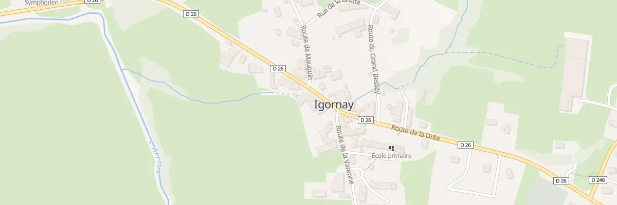 Plan du 24 Rte de la Drée à Igornay
