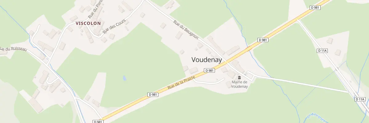 Plan du 14 Rue de la Prairie à Voudenay