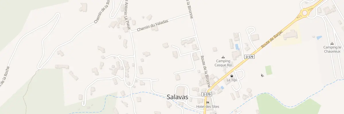 Plan du 115A Rte de la Bironne à Salavas