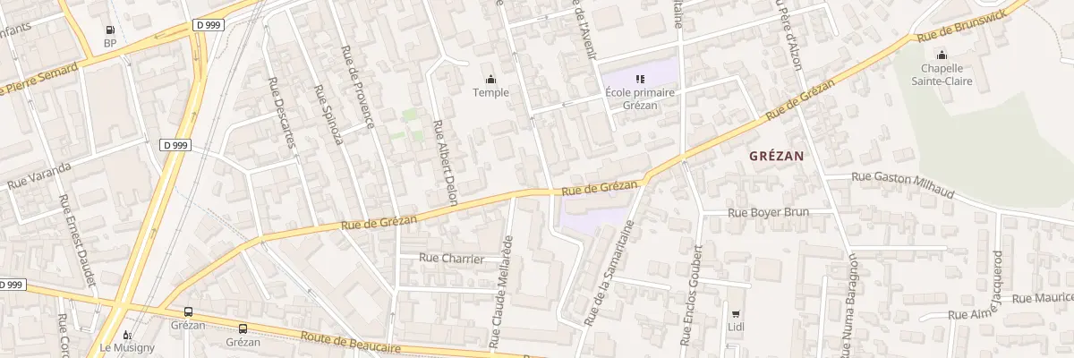 Plan du 39 Rue de Grézan à Nîmes