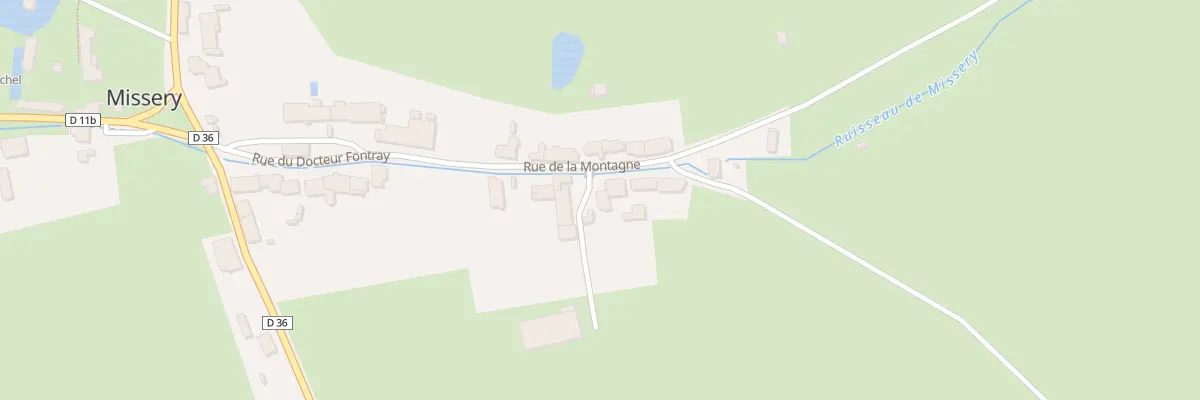 Plan du 16 Rue de la Montagne (Missere) à Missery
