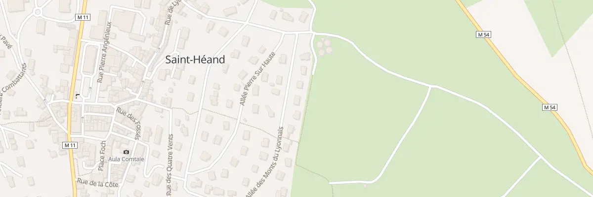 Plan du 7 All des Monts du Lyonnais à Saint-Héand