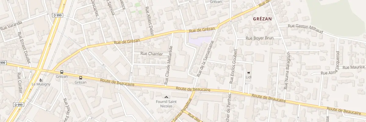 Plan du 40A Rue de Grézan à Nîmes
