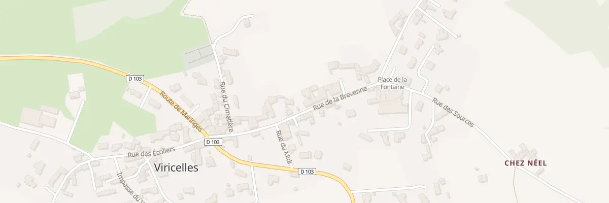 Plan du 177A Rue de la Brevenne à Viricelles