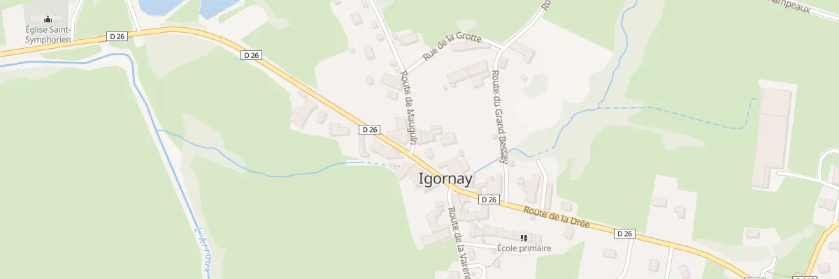 Plan du 2 Rte de Mauguin à Igornay