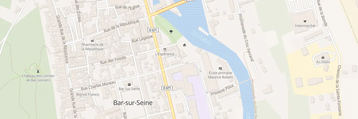 Plan du 7 Rue du Quatorze Juillet à Bar-sur-Seine