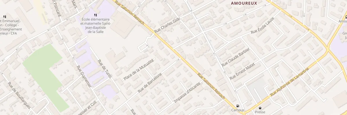 Plan du 93 Rue de Barcelone à Nîmes