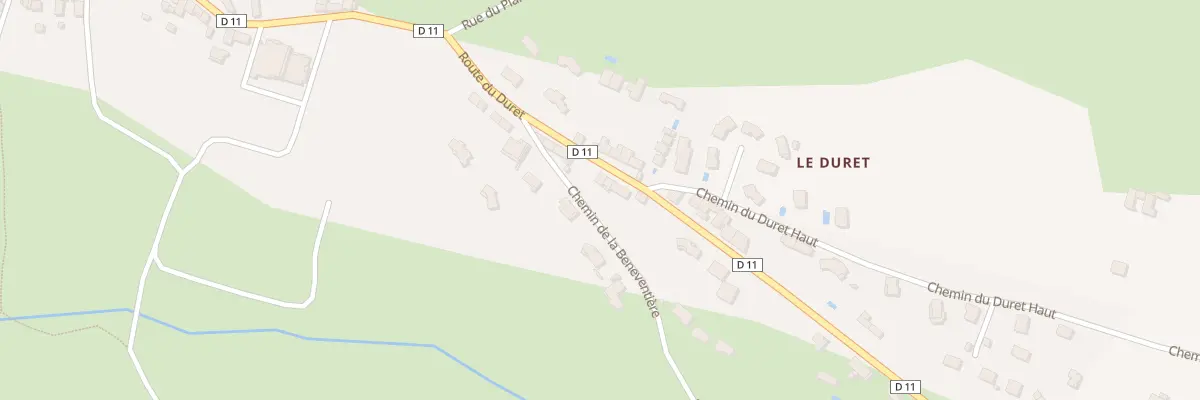 Plan du 5320 Le Duret à Aveizieux