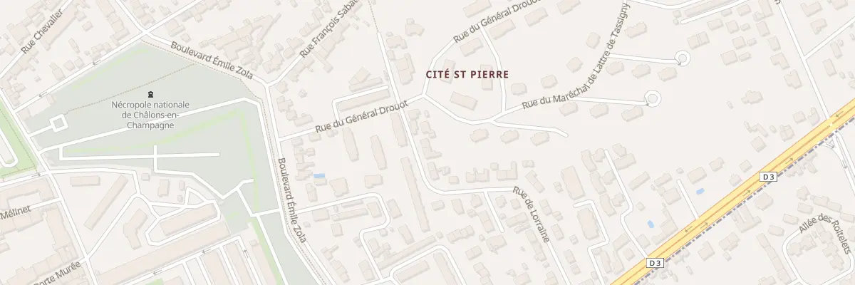 Plan du 3 Rue de Lorraine à Châlons-en-Champagne
