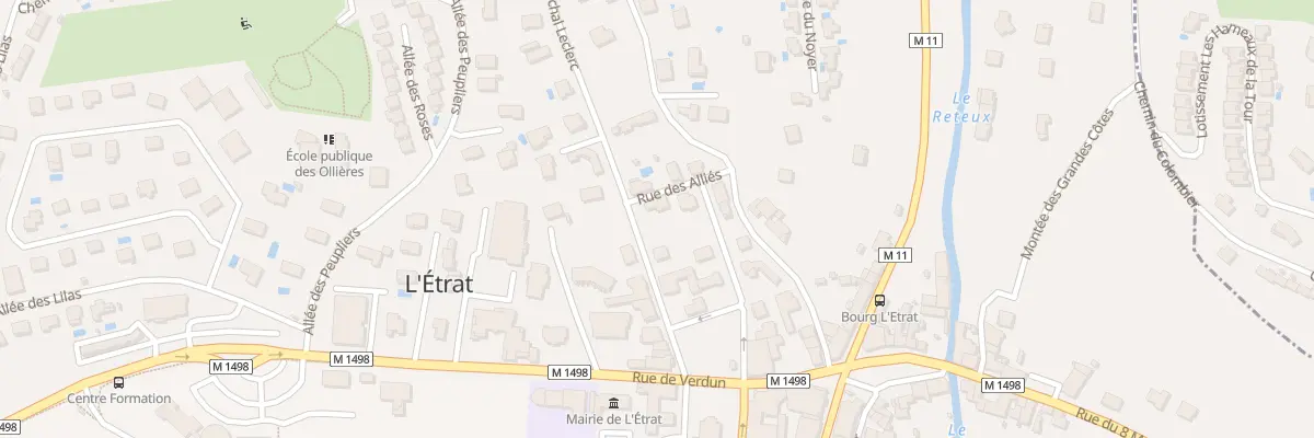 Plan du 2 Rue des Alliés à L’Étrat