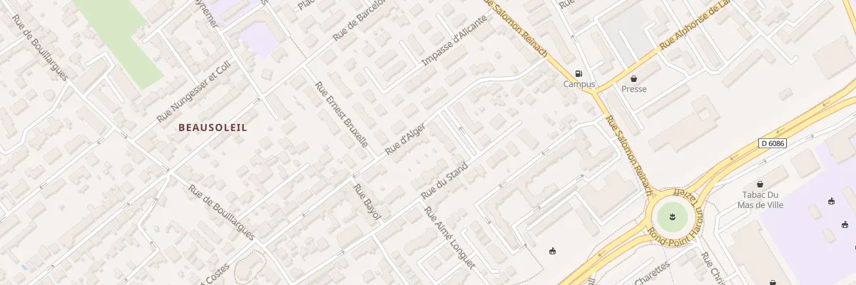 Plan du 230 Rue d’Alger à Nîmes
