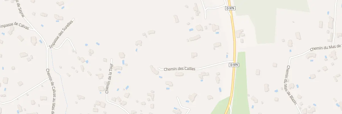 Plan du 152 Che des Cailles à Nîmes