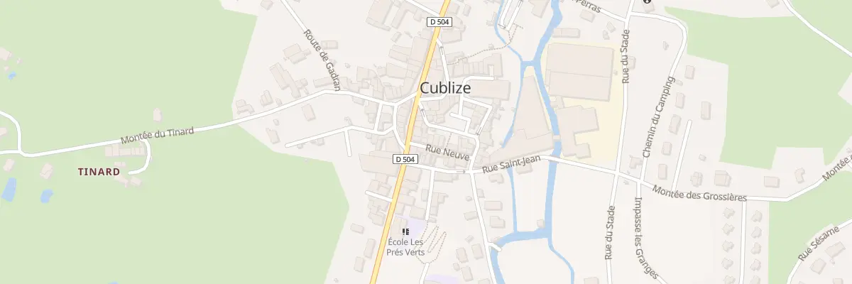 Plan du 3 Rue Neuve à Cublize