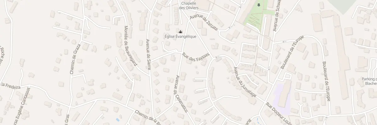 Plan du 3 Av de Cesenatico à Aubenas